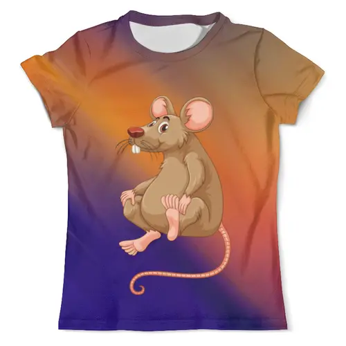 Заказать мужскую футболку в Москве. Футболка с полной запечаткой (мужская) Год крысы     от T-shirt print  - готовые дизайны и нанесение принтов.