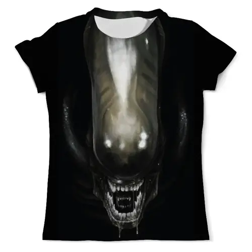Заказать мужскую футболку в Москве. Футболка с полной запечаткой (мужская) Alien / Чужой от crash - готовые дизайны и нанесение принтов.