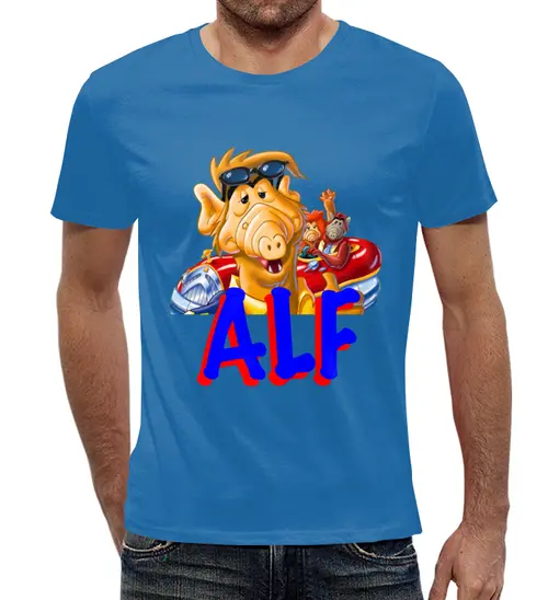 Заказать мужскую футболку в Москве. Футболка с полной запечаткой (мужская) Alf    от ПРИНТЫ ПЕЧАТЬ  - готовые дизайны и нанесение принтов.