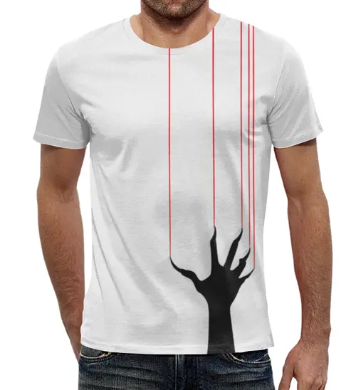 Заказать мужскую футболку в Москве. Футболка с полной запечаткой (мужская) Halloween monster от prodesign - готовые дизайны и нанесение принтов.