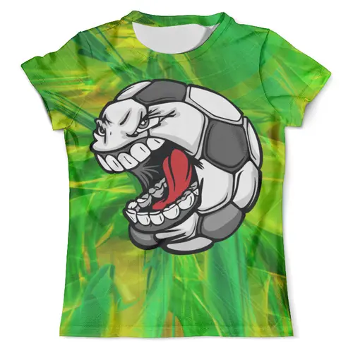 Заказать мужскую футболку в Москве. Футболка с полной запечаткой (мужская) Soccer Ball от balden - готовые дизайны и нанесение принтов.