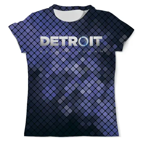 Заказать мужскую футболку в Москве. Футболка с полной запечаткой (мужская) Detroit: Become Human от T-shirt print  - готовые дизайны и нанесение принтов.