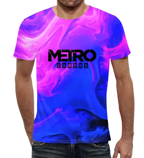 Заказать мужскую футболку в Москве. Футболка с полной запечаткой (мужская) Metro Exodus от THE_NISE  - готовые дизайны и нанесение принтов.