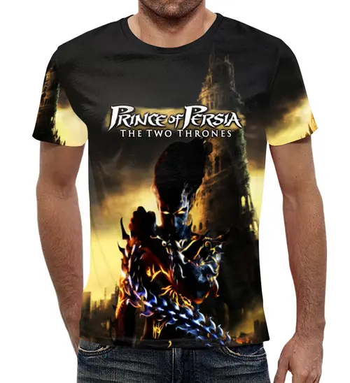Заказать мужскую футболку в Москве. Футболка с полной запечаткой (мужская) Prince Of Persia:The Two Thrones от  PRO_DESIGN - готовые дизайны и нанесение принтов.