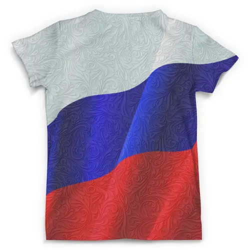 Заказать мужскую футболку в Москве. Футболка с полной запечаткой (мужская) Russia Design от balden - готовые дизайны и нанесение принтов.