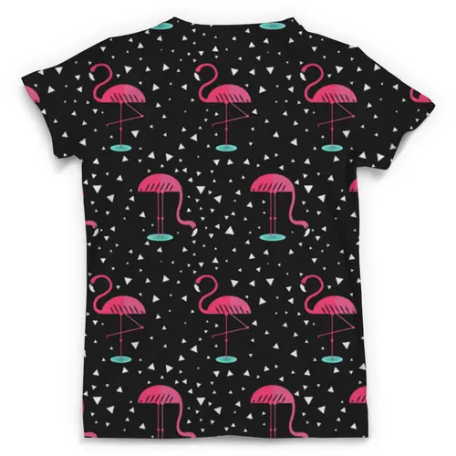 Заказать мужскую футболку в Москве. Футболка с полной запечаткой (мужская) Розовый фламинго (1) от T-shirt print  - готовые дизайны и нанесение принтов.