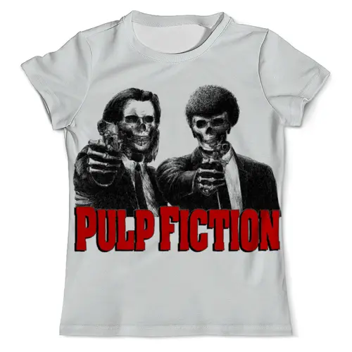 Заказать мужскую футболку в Москве. Футболка с полной запечаткой (мужская) Pulp Fiction от Leichenwagen - готовые дизайны и нанесение принтов.