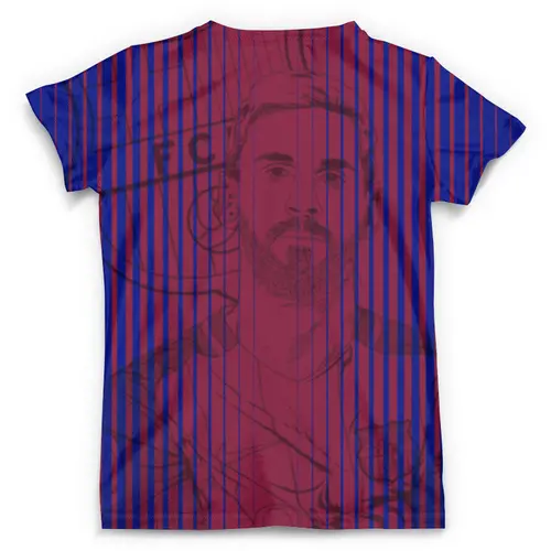 Заказать мужскую футболку в Москве. Футболка с полной запечаткой (мужская) Lionel Messi от balden - готовые дизайны и нанесение принтов.