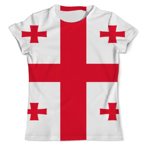 Заказать мужскую футболку в Москве. Футболка с полной запечаткой (мужская) Флаг Швейцарии от игорь попов - готовые дизайны и нанесение принтов.