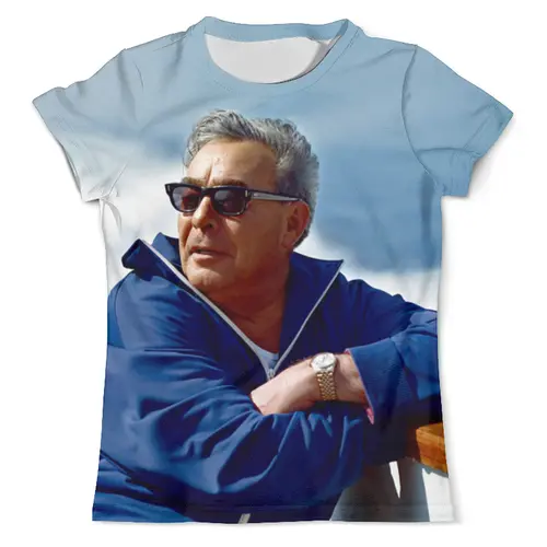 Заказать мужскую футболку в Москве. Футболка с полной запечаткой (мужская) Leonid Brezhnev_ от balden - готовые дизайны и нанесение принтов.