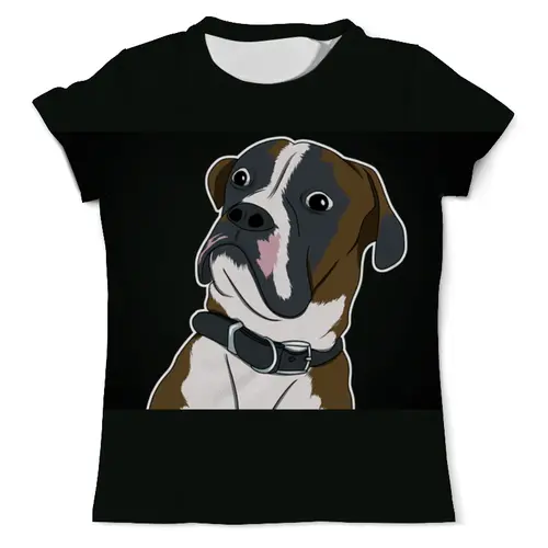 Заказать мужскую футболку в Москве. Футболка с полной запечаткой (мужская) Собака от Сакурана  - готовые дизайны и нанесение принтов.