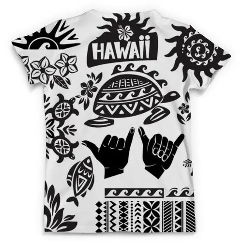 Заказать мужскую футболку в Москве. Футболка с полной запечаткой (мужская) Hawaii  от ПРИНТЫ ПЕЧАТЬ  - готовые дизайны и нанесение принтов.