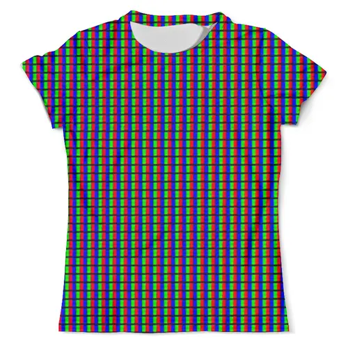 Заказать мужскую футболку в Москве. Футболка с полной запечаткой (мужская) Пиксели от alexandrkarpovrf@gmail.com - готовые дизайны и нанесение принтов.
