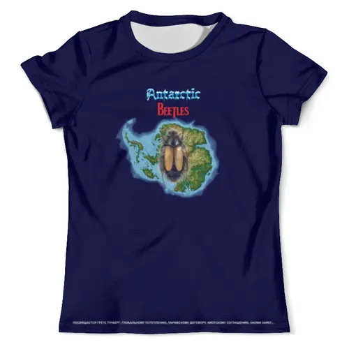 Заказать мужскую футболку в Москве. Футболка с полной запечаткой (мужская) Antarctic Beetles # 1 от hagehog - готовые дизайны и нанесение принтов.