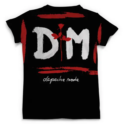 Заказать мужскую футболку в Москве. Футболка с полной запечаткой (мужская) Depeche Mode / Enjoy The Silence от OEX design - готовые дизайны и нанесение принтов.