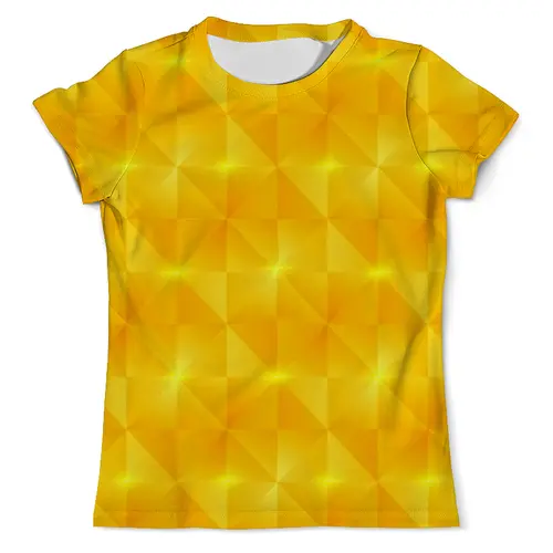 Заказать мужскую футболку в Москве. Футболка с полной запечаткой (мужская) Желтые квадраты от THE_NISE  - готовые дизайны и нанесение принтов.