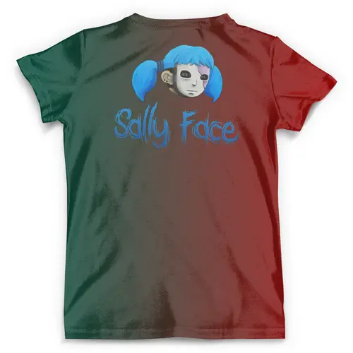 Заказать мужскую футболку в Москве. Футболка с полной запечаткой (мужская) Sally Face  от T-shirt print  - готовые дизайны и нанесение принтов.
