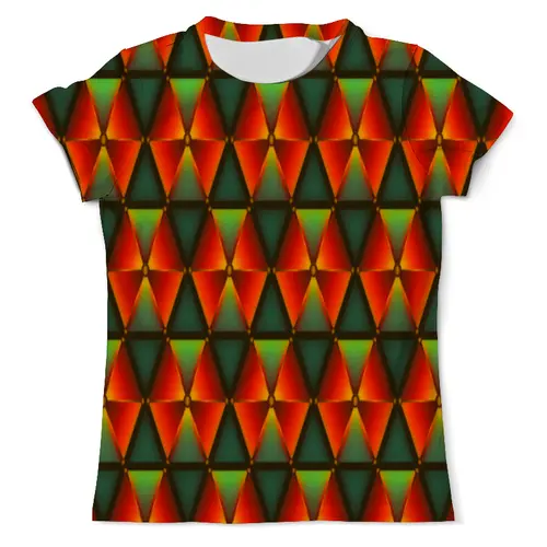 Заказать мужскую футболку в Москве. Футболка с полной запечаткой (мужская) similar triangles от Fonzo - готовые дизайны и нанесение принтов.