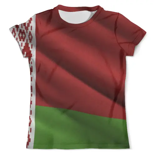 Заказать мужскую футболку в Москве. Футболка с полной запечаткой (мужская) Беларусь от queen  - готовые дизайны и нанесение принтов.