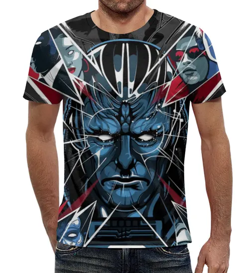 Заказать мужскую футболку в Москве. Футболка с полной запечаткой (мужская) X-Men (2) от ПРИНТЫ ПЕЧАТЬ  - готовые дизайны и нанесение принтов.