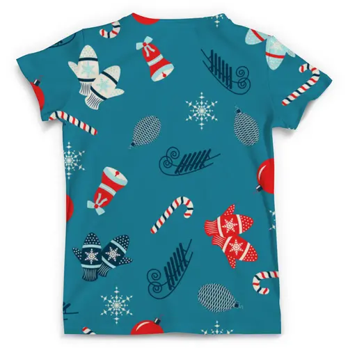 Заказать мужскую футболку в Москве. Футболка с полной запечаткой (мужская) Новогодние подарки от THE_NISE  - готовые дизайны и нанесение принтов.