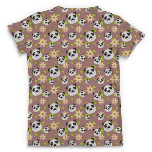 Заказать мужскую футболку в Москве. Футболка с полной запечаткой (мужская) Панды от T-shirt print  - готовые дизайны и нанесение принтов.