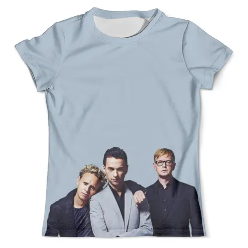 Заказать мужскую футболку в Москве. Футболка с полной запечаткой (мужская) Depeche Mode  от ПРИНТЫ ПЕЧАТЬ  - готовые дизайны и нанесение принтов.