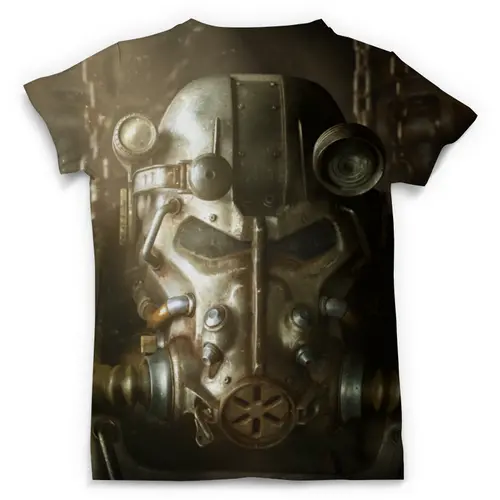 Заказать мужскую футболку в Москве. Футболка с полной запечаткой (мужская) Fallout 4 от CoolDesign - готовые дизайны и нанесение принтов.