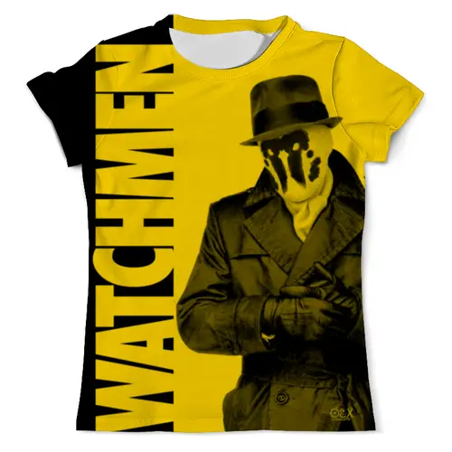 Заказать мужскую футболку в Москве. Футболка с полной запечаткой (мужская) Watchmen от OEX design - готовые дизайны и нанесение принтов.