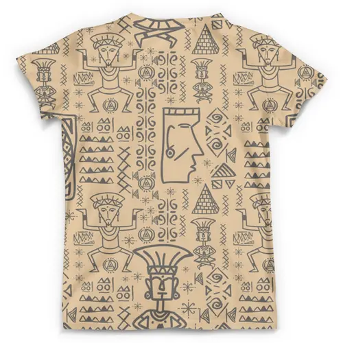 Заказать мужскую футболку в Москве. Футболка с полной запечаткой (мужская) Ацтеки  от T-shirt print  - готовые дизайны и нанесение принтов.