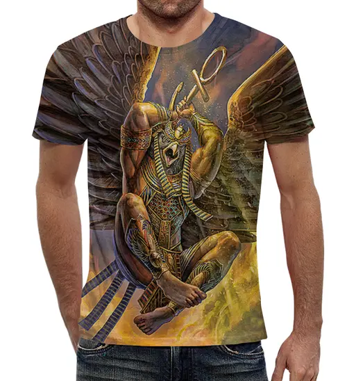 Заказать мужскую футболку в Москве. Футболка с полной запечаткой (мужская) Horus (Rise of Mythos) от T-shirt print  - готовые дизайны и нанесение принтов.
