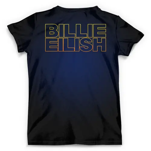 Заказать мужскую футболку в Москве. Футболка с полной запечаткой (мужская) Billie Eilish от balden - готовые дизайны и нанесение принтов.
