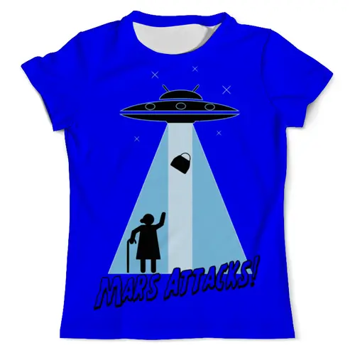 Заказать мужскую футболку в Москве. Футболка с полной запечаткой (мужская) Mars  Attacks! от hideo_kojima - готовые дизайны и нанесение принтов.