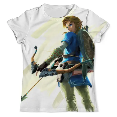 Заказать мужскую футболку в Москве. Футболка с полной запечаткой (мужская) The Legend Of Zelda: Link T-Shirt от difyltv - готовые дизайны и нанесение принтов.