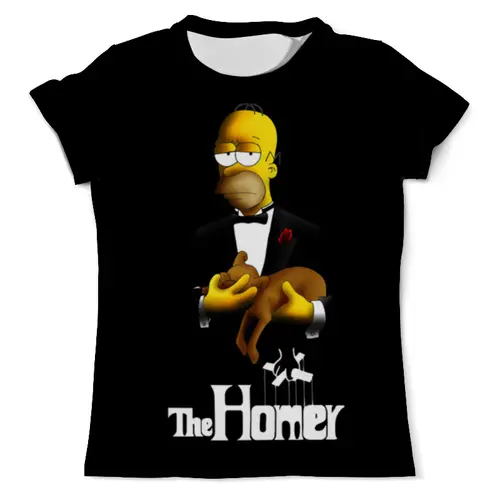 Заказать мужскую футболку в Москве. Футболка с полной запечаткой (мужская) The Simpsons от ПРИНТЫ ПЕЧАТЬ  - готовые дизайны и нанесение принтов.