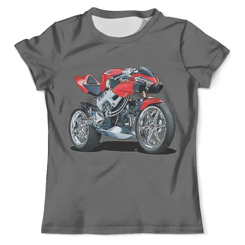Заказать мужскую футболку в Москве. Футболка с полной запечаткой (мужская) Honda Moto от balden - готовые дизайны и нанесение принтов.
