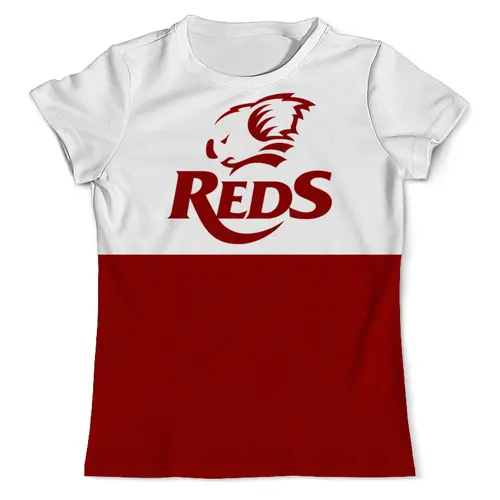 Заказать мужскую футболку в Москве. Футболка с полной запечаткой (мужская) Редс регби от rugby - готовые дизайны и нанесение принтов.