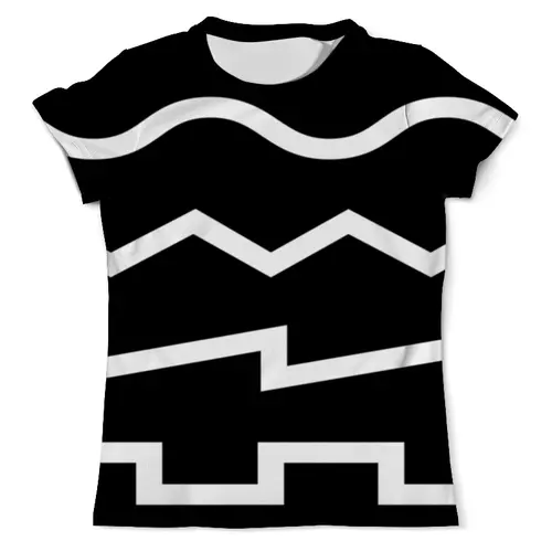Заказать мужскую футболку в Москве. Футболка с полной запечаткой (мужская) Waveforms от SYNTHSHIRT - готовые дизайны и нанесение принтов.