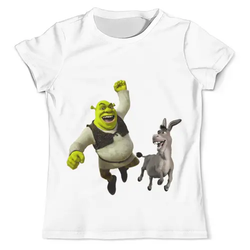 Заказать мужскую футболку в Москве. Футболка с полной запечаткой (мужская) Шрек Shrek от gooz bye  - готовые дизайны и нанесение принтов.