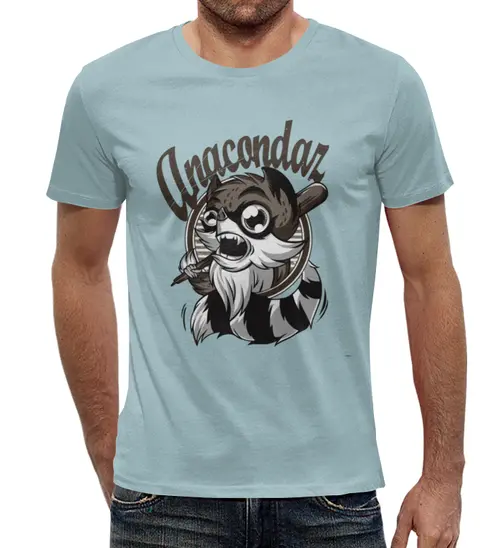 Заказать мужскую футболку в Москве. Футболка с полной запечаткой (мужская) Anakcondaz от T-shirt print  - готовые дизайны и нанесение принтов.