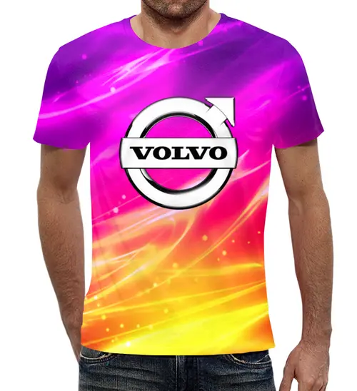 Заказать мужскую футболку в Москве. Футболка с полной запечаткой (мужская) Volvo от THE_NISE  - готовые дизайны и нанесение принтов.