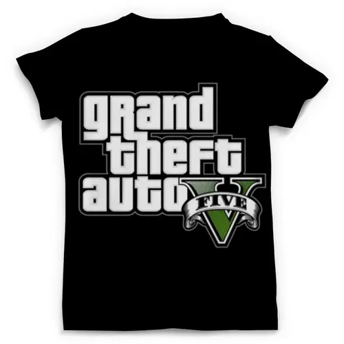 Заказать мужскую футболку в Москве. Футболка с полной запечаткой (мужская) GTA 5 от game-fan - готовые дизайны и нанесение принтов.