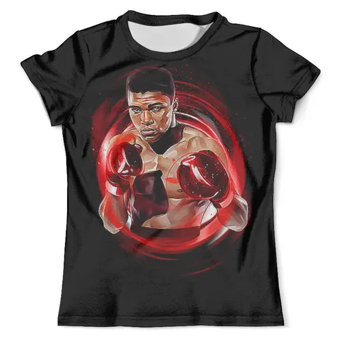 Заказать мужскую футболку в Москве. Футболка с полной запечаткой (мужская) Muhammad Ali от balden - готовые дизайны и нанесение принтов.