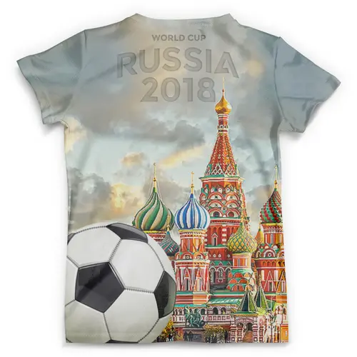 Заказать мужскую футболку в Москве. Футболка с полной запечаткой (мужская) RUSSIA Design от balden - готовые дизайны и нанесение принтов.