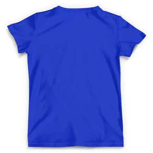 Заказать мужскую футболку в Москве. Футболка с полной запечаткой (мужская) Among Us Blue от El Fox - готовые дизайны и нанесение принтов.