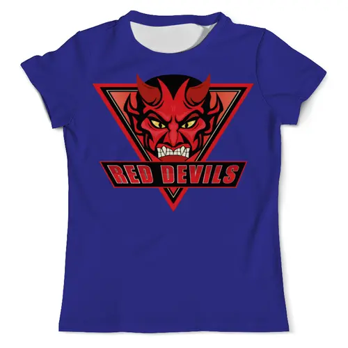 Заказать мужскую футболку в Москве. Футболка с полной запечаткой (мужская) Red Devils от ПРИНТЫ ПЕЧАТЬ  - готовые дизайны и нанесение принтов.