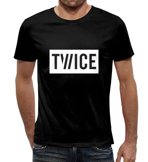 Заказать мужскую футболку в Москве. Футболка с полной запечаткой (мужская) Twice от THE_NISE  - готовые дизайны и нанесение принтов.