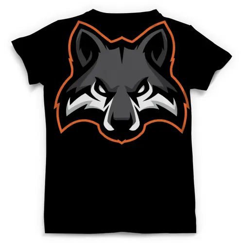 Заказать мужскую футболку в Москве. Футболка с полной запечаткой (мужская) Wolf / Волк от crash - готовые дизайны и нанесение принтов.