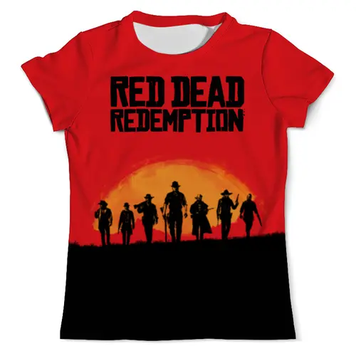 Заказать мужскую футболку в Москве. Футболка с полной запечаткой (мужская) Red Dead Redemtion game от Leichenwagen - готовые дизайны и нанесение принтов.