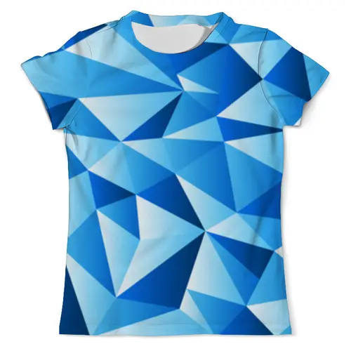 Заказать мужскую футболку в Москве. Футболка с полной запечаткой (мужская) Треугольники от Niq=D - готовые дизайны и нанесение принтов.